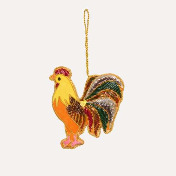 UND - Håndlaget ornament, hane