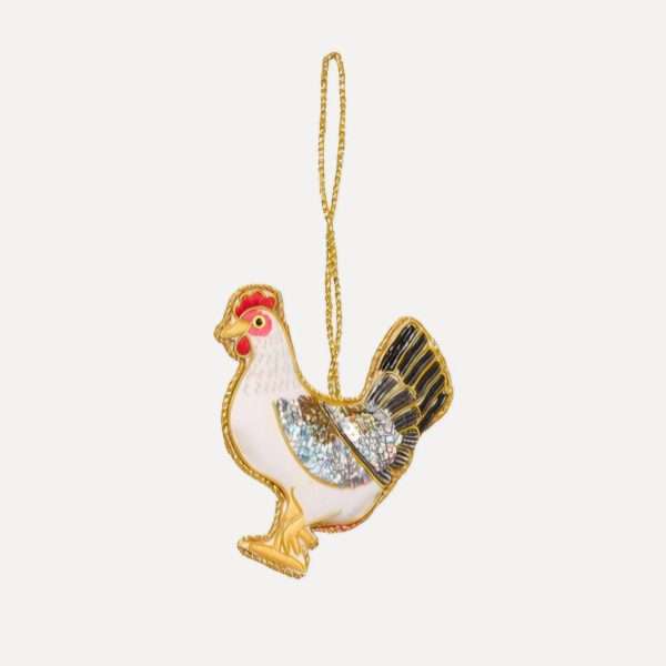 UND - Håndlaget ornament, høne