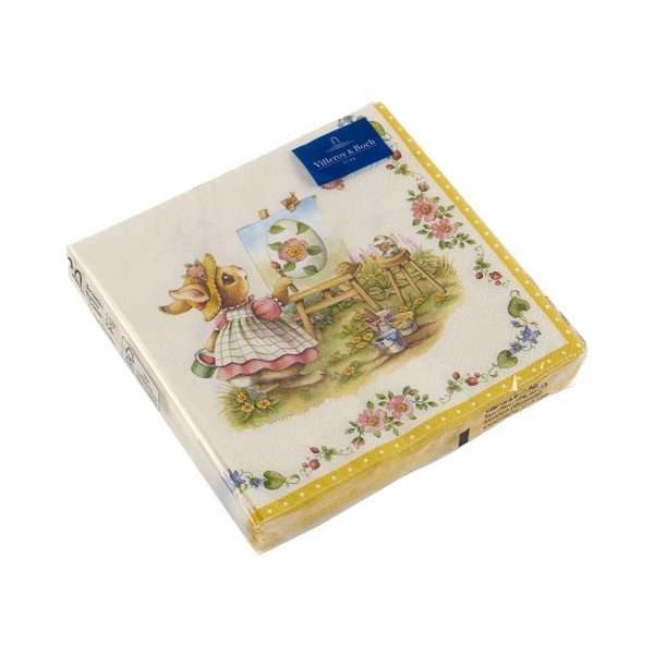 Lunsjservietter Bunny Tales Anna, Emma og Paul 33x33 cm
