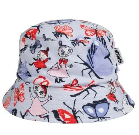 Mummi solhatt - Sommerfugl blå str. 52-54